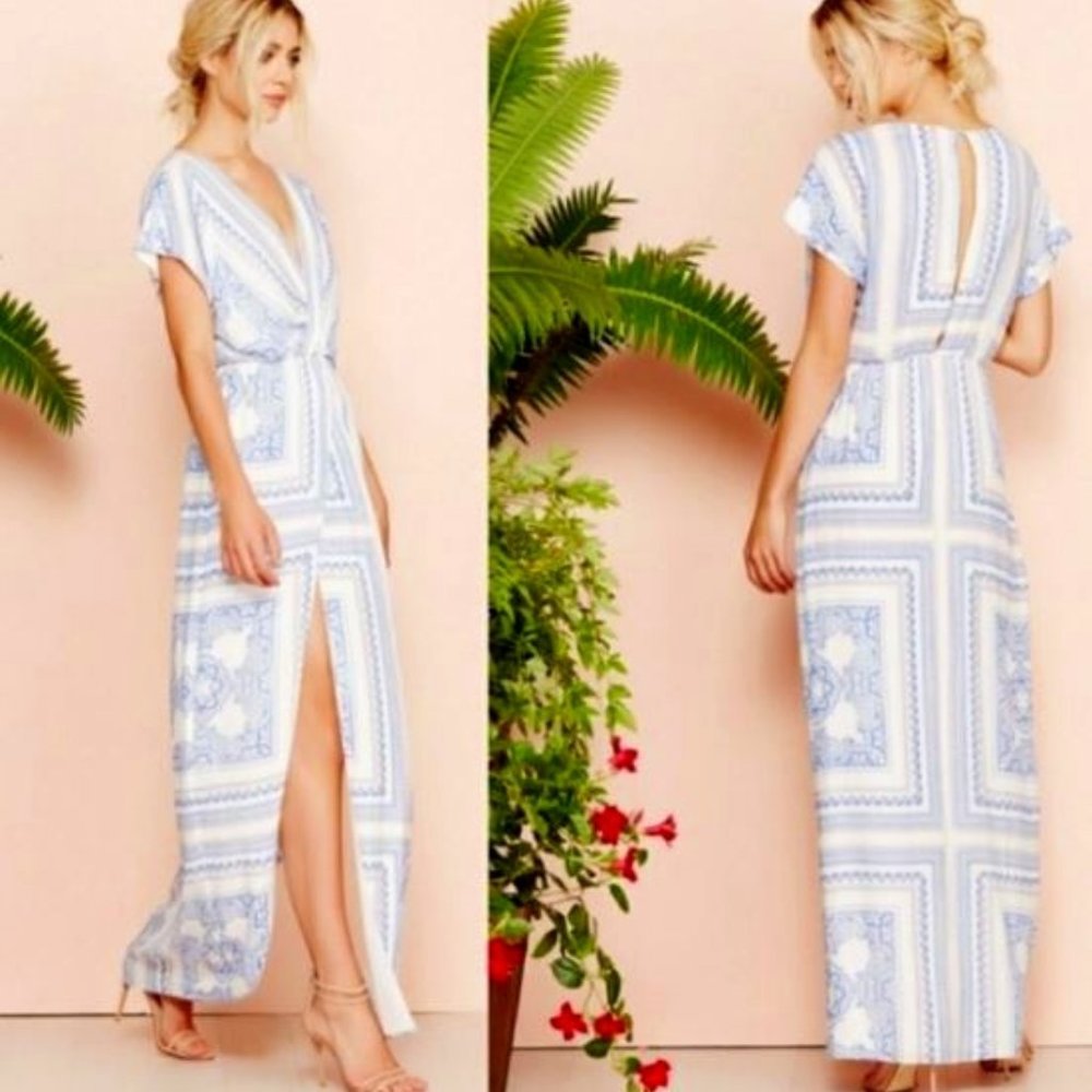 Lovers + Friends Twilight Paisley Maxi Dress Size M